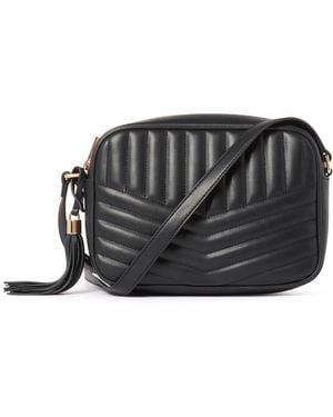 Forever New Signature Quinn Quilted Camera Bag - Black