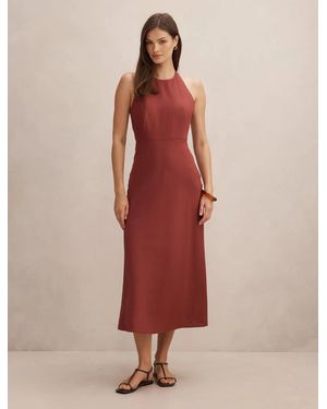 Forever New Soraya Beaded Back Midi Dress - Pink