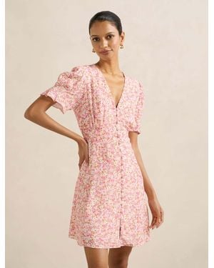 Forever New Saffron Petite Printed Sun Dress - Pink