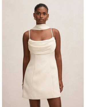 Forever New Darcy Petite Scarf Mini Dress - Natural