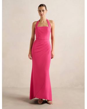 Forever New Willow Halter Wrap Maxi Dress - Pink