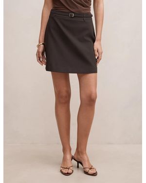 Forever New Eloise Belted Mini Skirt - Brown