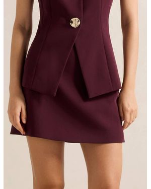 Forever New Lee A-Line Mini Skirt - Purple