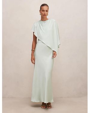 Forever New Zinnia Cape Maxi Dress - Natural