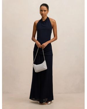 Forever New Abby Petite Halter Maxi Dress - Blue