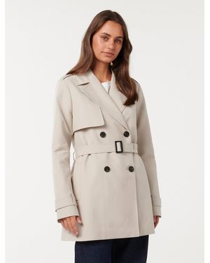 Forever New Rhea Trench Coat - Green
