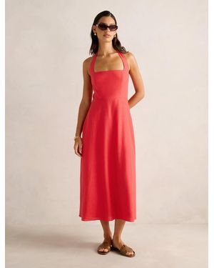 Forever New Stevie Halter Midi Dress - Red