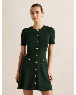 Forever New Mallory Knitted Mini Dress - Green