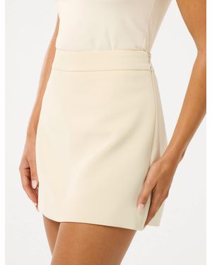 Forever New Azura Petite Seam Mini Skirt - Natural