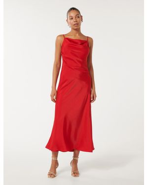 Forever New Harlow Strappy Midi Dress - Red