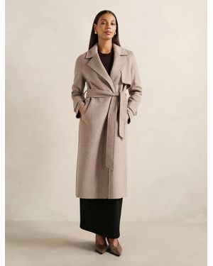 Forever New Elise Felled Trench Coat - Natural