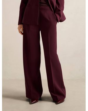 Forever New Lee Wide-Leg Trousers - Purple