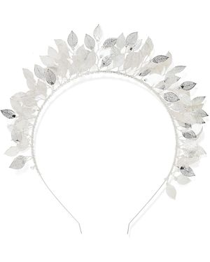 Forever New Lauri Filigree Leaf Headband - Metallic