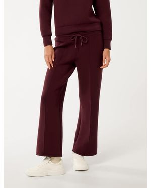 Forever New Tiana Wide Leg Joggers - Red