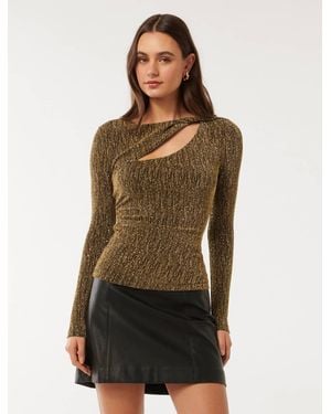 Forever New Gia Twist Detail Top - Multicolour