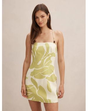 Forever New Isla Beaded Mini Dress - Green