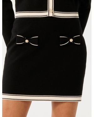Forever New Cece Bow Detail Skirt - Black