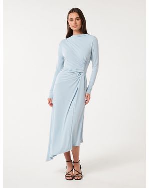 Forever New Ava Twist Waist Midi Dress - Blue