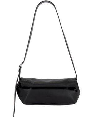 Jil Sander Rollup Small Square Belt Bag - Black