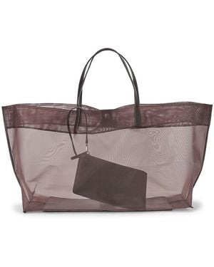 STAUD Christos Large Mesh Tote - Brown