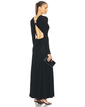 Christopher Esber Bezel Quartz Maico Long Sleeve Dress - Blue