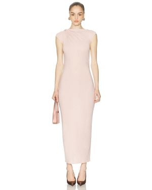 Atlein Halter Neck Dress - Pink