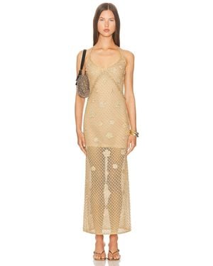 LoveShackFancy Vreya Dress - Metallic