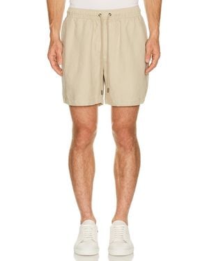 Onia Air Linen Pull On Short 6 - Natural