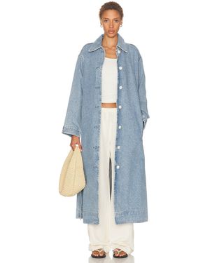 Agolde X Maria Mcmanus A-Line Massive Coat - Blue