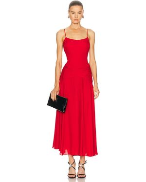 Fleur du Mal Nina Maxi Dress - Red