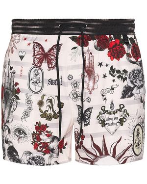 Agua Bendita Cassius Swim Trunks - White