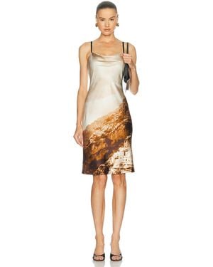 STAUD Evangeline Silk Dress - White