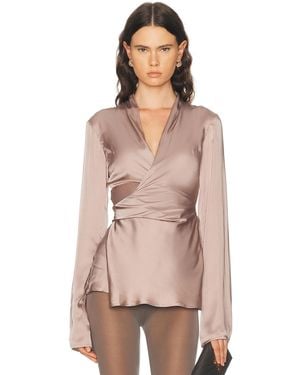 Rick Owens Laura Long Sleeve Top - Pink