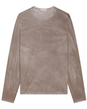 Cotton Citizen Classic Crew Long Sleeve Tee - Brown