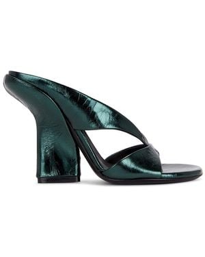Dries Van Noten Rounded Toe Slide Mule - Multicolor