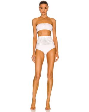 Alaïa Seamless Perforated Bikini Set - Multicolor