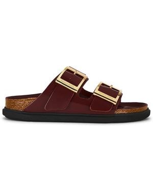 Birkenstock Arizona Droplet Buckle High Shine Sandal - Brown
