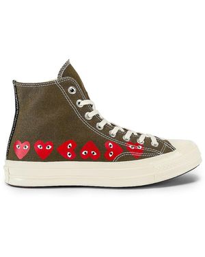 COMME DES GARÇONS PLAY Emblem Hi Top Sneaker - Multicolor