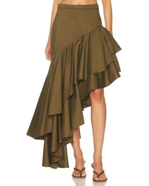 Adam Lippes Cortes Skirt - Green