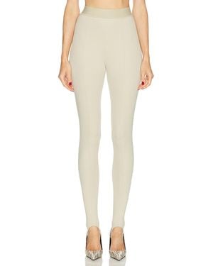 Wardrobe NYC Opaque Stirrup Legging - Natural