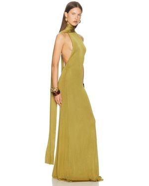 Helsa Novie Maxi Knit Dress - Metallic