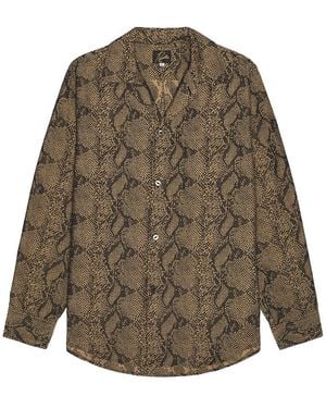 Needles One-Up Shirt - Brown