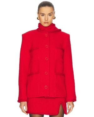 ROWEN ROSE Short Coat With Pockets - Red