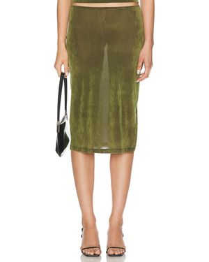 Priscavera Slip Skirt - Green