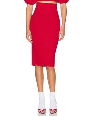 Helsa Luella Midi Skirt - Red