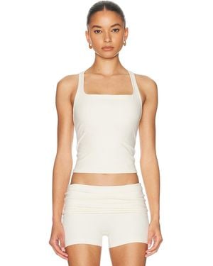437 The Contour Tank Top - White