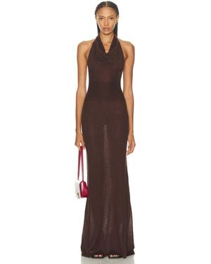 AYA MUSE Reed Dress - Brown