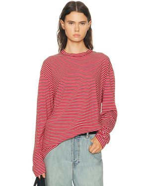 SPRWMN Long Sleeve Oversized Tee - Red