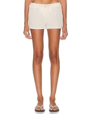 Montce X Elsa Hosk Low-Rise Drawstring Short - White