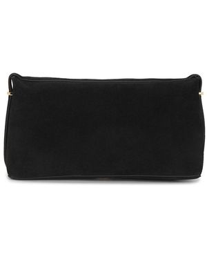 ショルダーバッグ・ポシェット TOTEME Scoop suede clutch TOTEME Scoop Suede Clutch in Black | Lyst